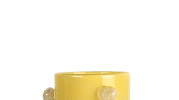 BYON SS25 - Candle holder Arlo XS Yellow/beige
