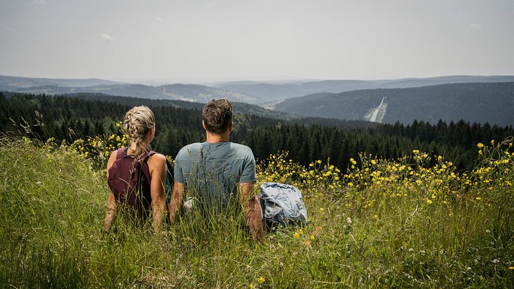 Ruhe genießen - vom Alltag abschalten - Wandern auf dem Kammweg Erzgebirge-Vogtland (Foto: TVV/Dirk Rückschloß)