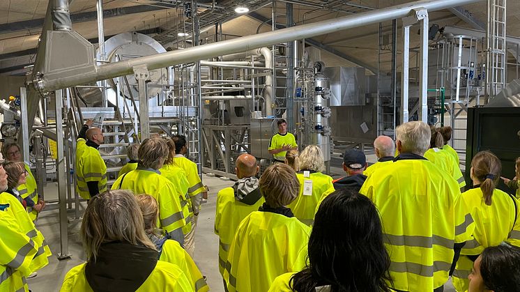Turen gik bl.a. forbi det nye pyrolyse-anlæg på Harboøre Renseanlæg