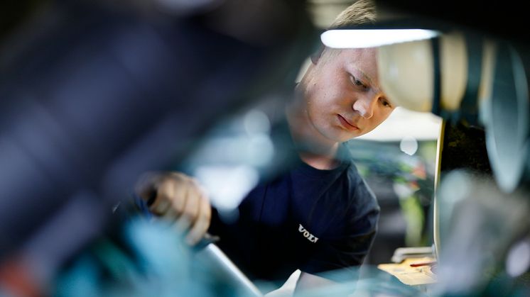 Filip Sjösted, servicetekniker på Swecon