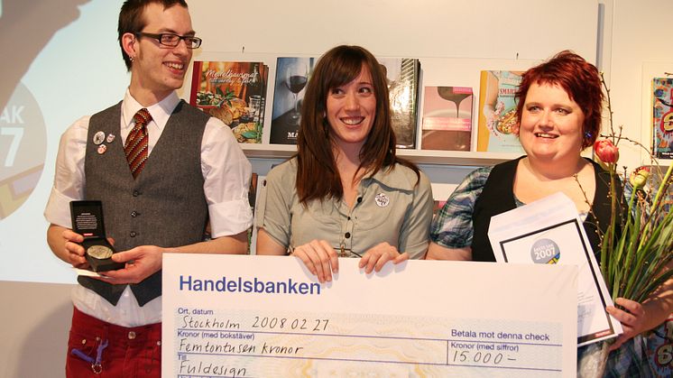 Formgivargruppen Fuldesign fick priset Årets sak 2007!