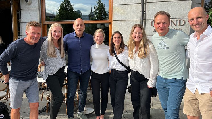 Fra venstre: Egil Kristiansen(NSSF), Gøril Almvik(VB), Knut Folkestad(NSSF), Henriette Gill(VB), Stefania Rosenlund(NSSF), Therese Engebråten(NSSF), Per Arne Botnan(NSSF) og Morten Aa Djupvik (NSSF)
