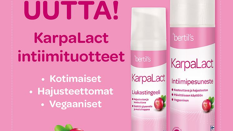 Uudet KarpaLact-intiimituotteet naiselliseen hyvinvointiin