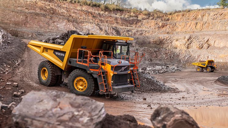 Volvo CE utökar sortimentet av tipptruckar till 60- och 70-tonsklasserna