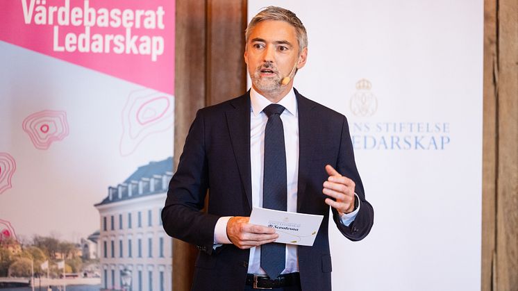 Daniel Dellham vid Diplom- och stipendieceremonin 2024
