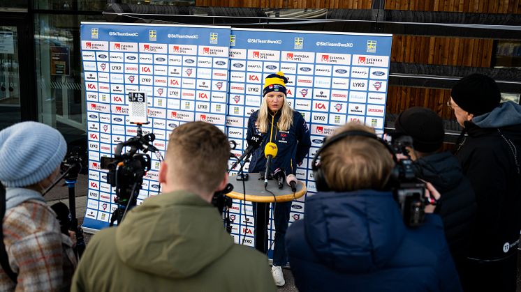Längdlandslaget bjuder in till pressträffar i samband med Svenska Skidspelen i Falun. FOTO: SIMON HASTEGÅRD/BILDBYRÅN