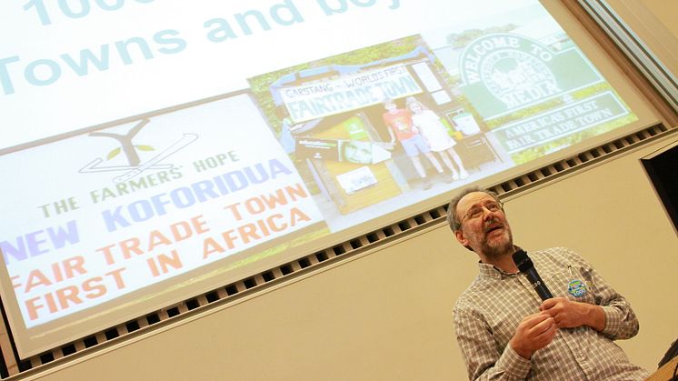 Bruce Crowther at 5th International Fair Trade Towns Conference