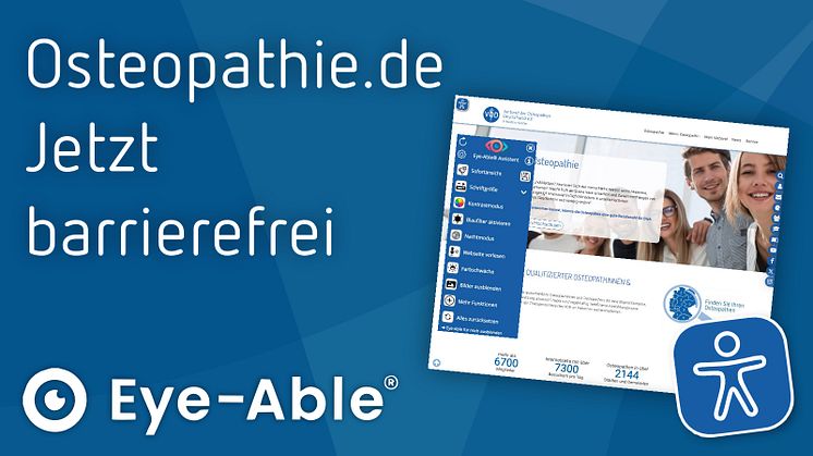 OSTEOPATHIE.DE jetzt barrierefrei – Rekordzahlen für die  Nummer 1 in Deutschland rund um die Osteopathie