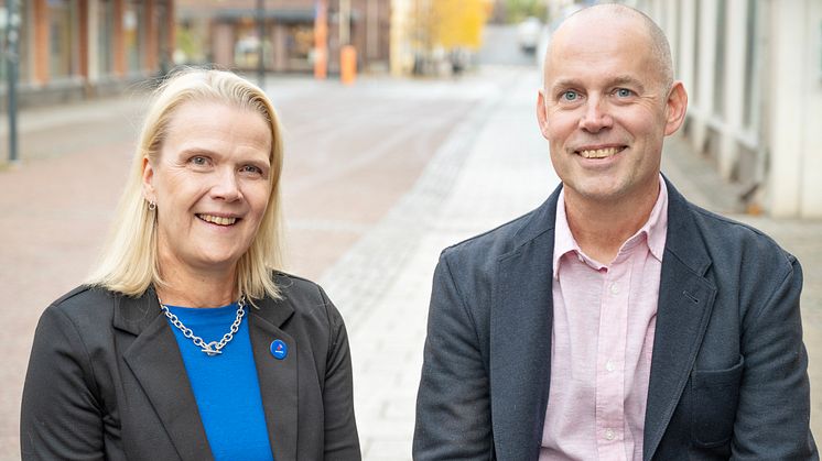 Anna Edin, marknadsområdeschef företagsavdelningen på Nordea och Johan Frishammar, professor i entreprenörskap och innovation vid Luleå tekniska universitet.