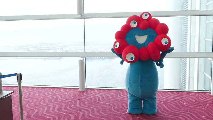 Myaku-Myaku Official character, Expo 2025 Osaka, Kansai, Japan at the Press tour on 17th February 2025 