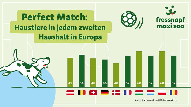 In jedem zweiten Haushalt in Europa leben Haustiere
