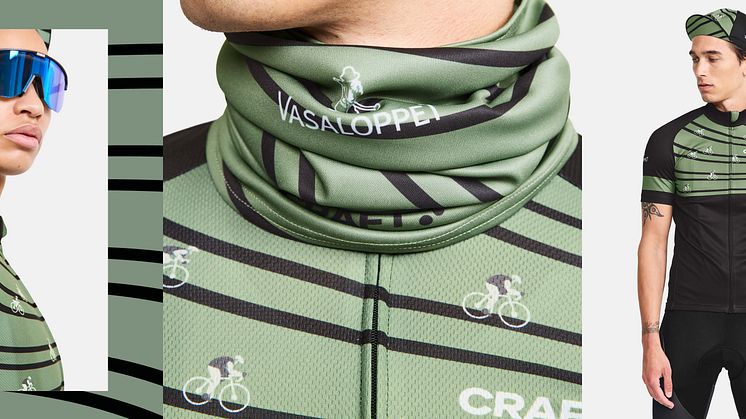 Årets kollektion för Cykelvasan lanseras i maj och finns att köpa online på stadium.se och craftsportswear.com samt på plats i Sälen och Mora under Vasaloppets sommarvecka.