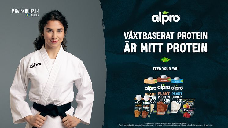 Den framgångsrika judokan Tara Babulfath är ny varumärkesambassadör för Alpro