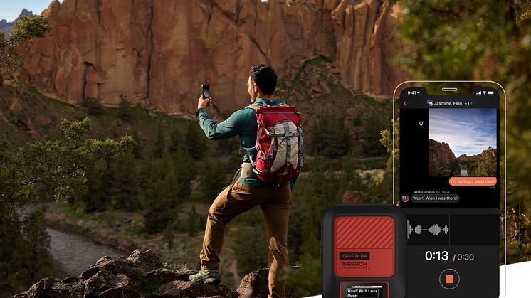 GARMIN® INREACH® MESSENGER PLUS : LE SYSTÈME DE COMMUNICATION SATELLITE AVEC FONCTION SOS, MESSAGERIE VOCALE ET PARTAGE DE PHOTOS