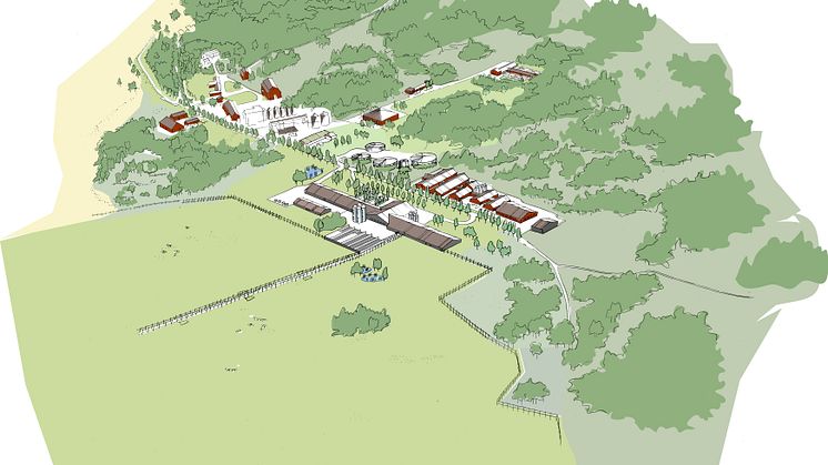 Lövsta forskningscentrum för lantbrukets djur - hela anläggningen