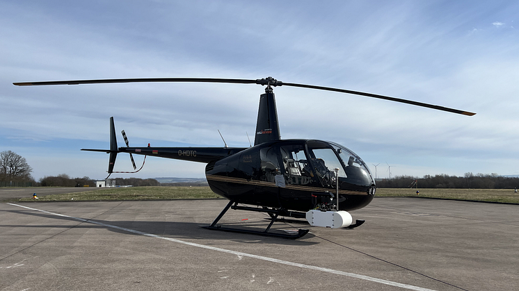 So ein Hubschrauber führt die Vermessungen aus der Luft durch. ©SIXENSE HELIMAP SA 
