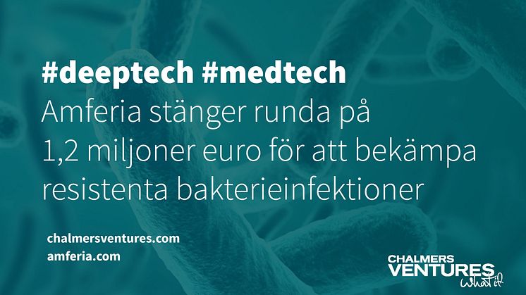 Deeptech-bolaget Amferia stänger runda på 1,2 miljoner euro | Chalmers Ventures investerar