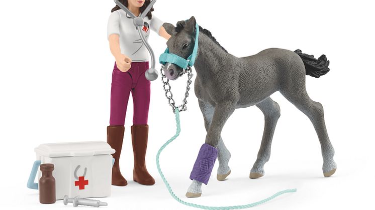 42752_POCKET SET_Horse Care Playset with Trakehner Foal (c)schleich®