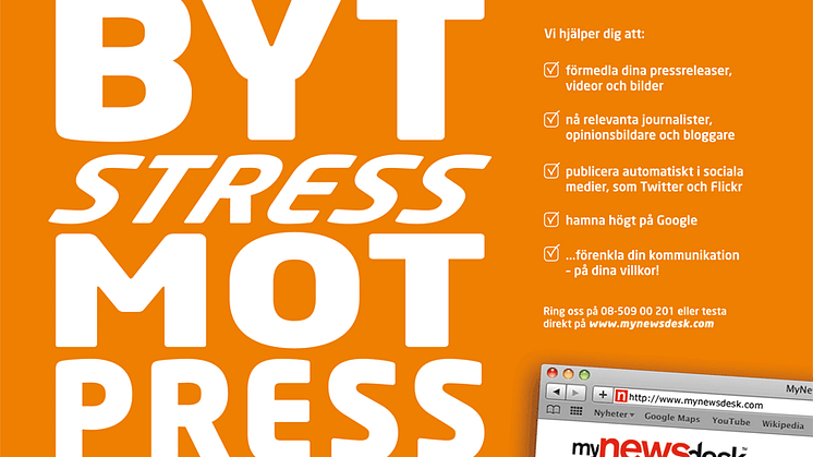 Byt stress mot press – om MyNewsdesks kampanj 