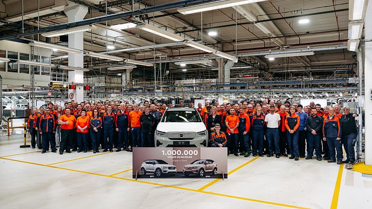 Volvo Cars har produceret en million Volvo XC40/EX40