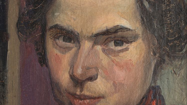 Ester Almqvist, Självporträtt, 1901, olja på duk, Jönköpings läns museum. Foto: Andreas Nilsson/Malmö Konstmuseum (bilden är beskuren).