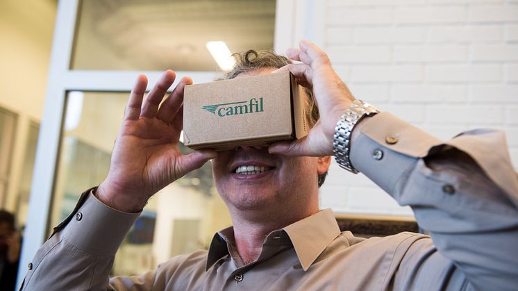 Testing out Camfil's VR 360 experience