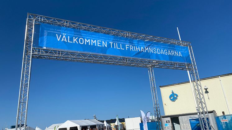 Bild från fjolårets upplaga av Frihamnsdagarna där Riksbyggen deltog som partner.