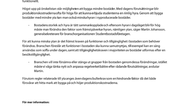 Mindre bostäder ger fler bostäder