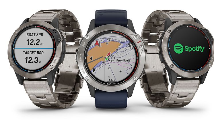 Garmin® quatix® 6 on uusi veneilijän ja vesiurheilijan GPS-älykellomallisto 