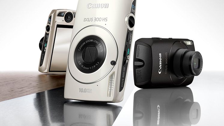Canon IXUS 300 HS – den första IXUS-modellen med högkänslig CMOS-sensor och avancerad bildprocessor 