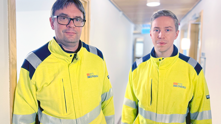 Anders Wikberg, projektingengör och Jesper Jonsson, underhållsingenjör