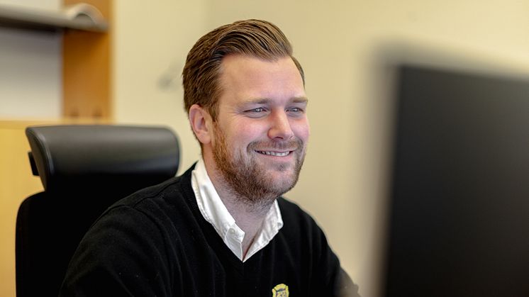 Andreas Fasth, byggprojektledare på HSB Norra Götaland i Skövde. 