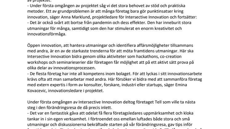 Öppen innovation ska ge oväntade lösningar