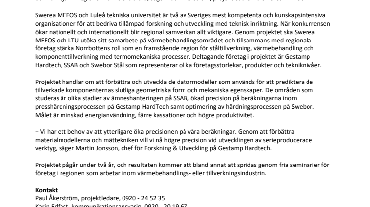 Länsstyrelsen stödjer regionalt forskningssamarbete