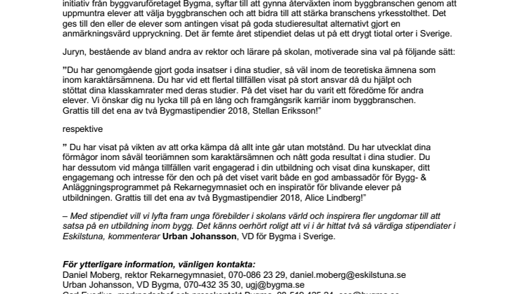 Två Eskilstunaelever prisades