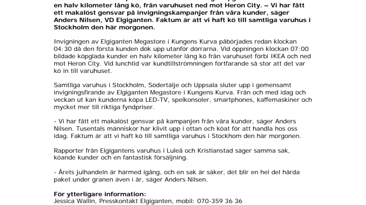 Gigantisk elektronikfest i Kungens Kurva 