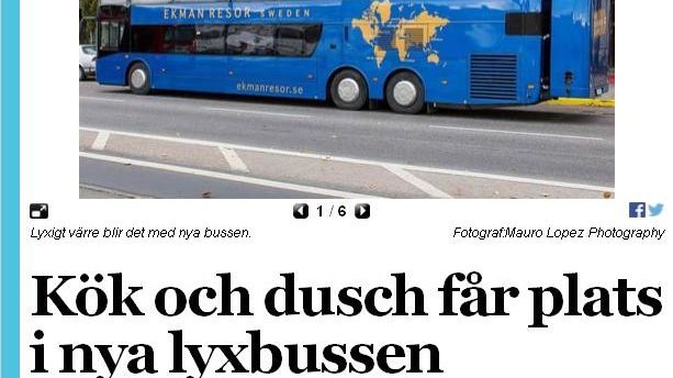 Allt om Resor, Expressen, om 1st Bussness Class 