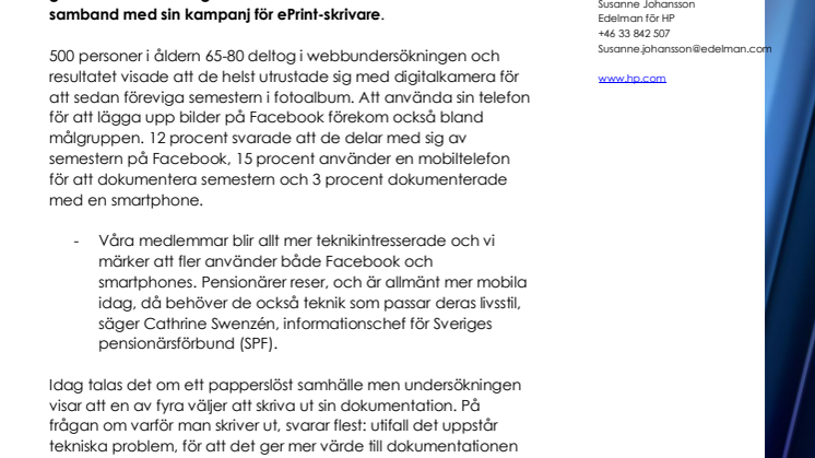 Så förevigar pensionärer sin semester
