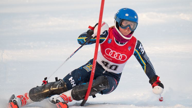 Alpinåkaren Emma Sahlin, Sollentuna SLK.