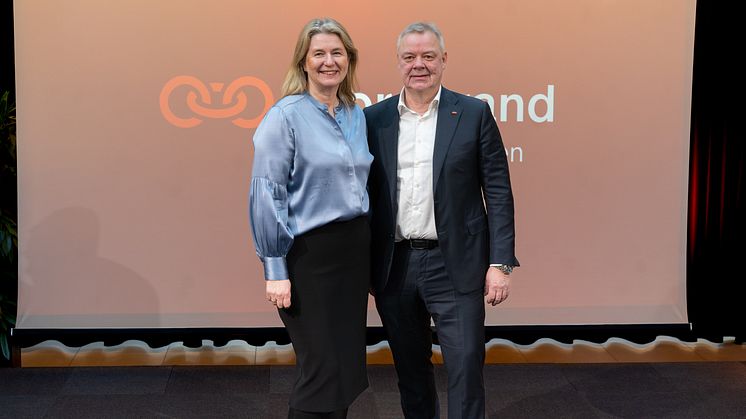 Tove Selnes, konserndirektør og Odd Arild Grefstad, konsernsjef. Foto: Storebrand/Lise Eide Risanger