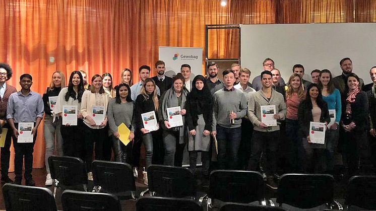 Abschlusspräsentation bei der Wohnungsbaugesellschaft Gewobag Berlin.
