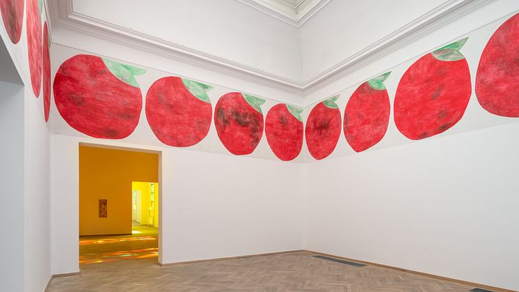 Alexander Tovborg, The Apple I, 2023. Church Windows (nature), 2023. Madonna, 2022-23. 