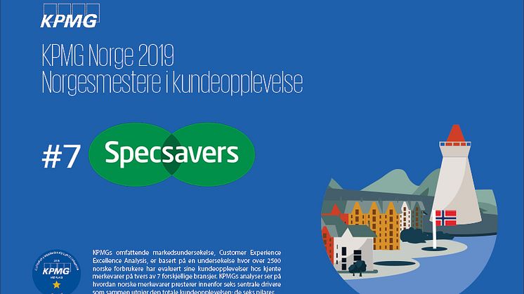 Specsavers gjør det godt i KPMGs kundeopplevelse-kåring