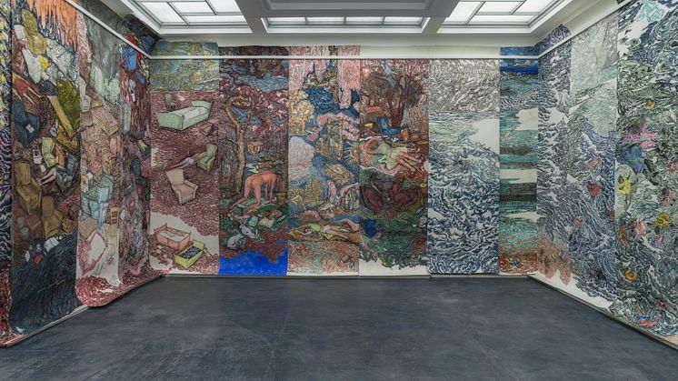 Vanessa Baird, "I don't want to be anywhere, but here I am", 2015, Trondheim kunstmuseum. Foto: TKM/ Anders S. Solberg