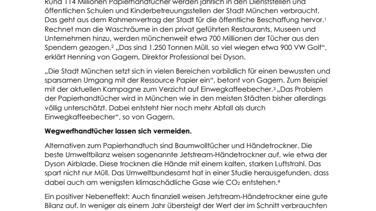 Münchens Papiermüll-Pyramiden: 114 Millionen Papierhandtücher jährlich allein in Schulen, Kitas und Ämtern 