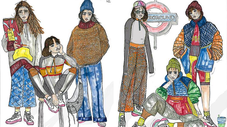Designs by Alicia Hill, one of the Northumbria graduates whose work will be on show during London Fashion Week.