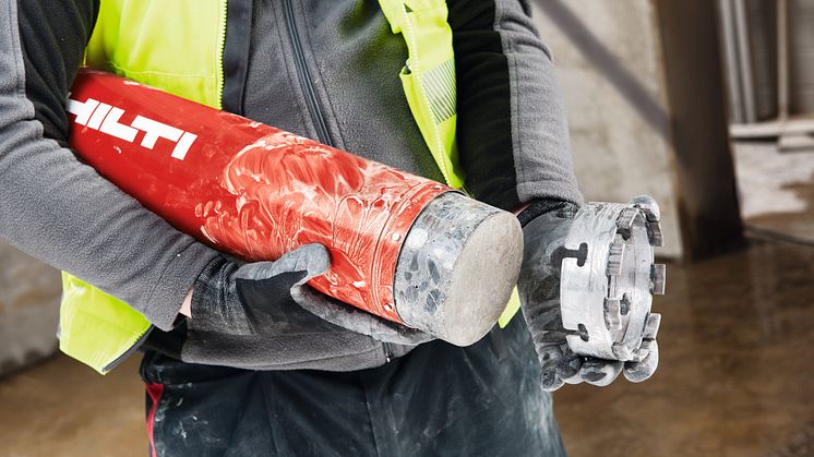 Effektiv och enklare användning av SP- och SPX-diamantborrkronor med hjälp av Hilti Equidist (EQD)-teknik.