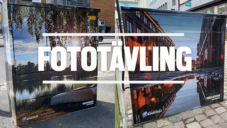 Gustaf Syrén och Waseem Youssef vackra bilder, vinnare i #mittelskåp 2021, pryder elskåp i centrala Jönköping. 