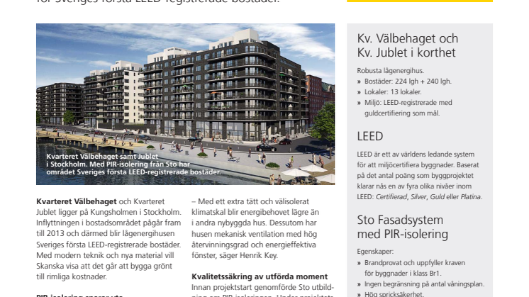 Projekt Kv Välbehaget och kv Jublet i Stockholm
