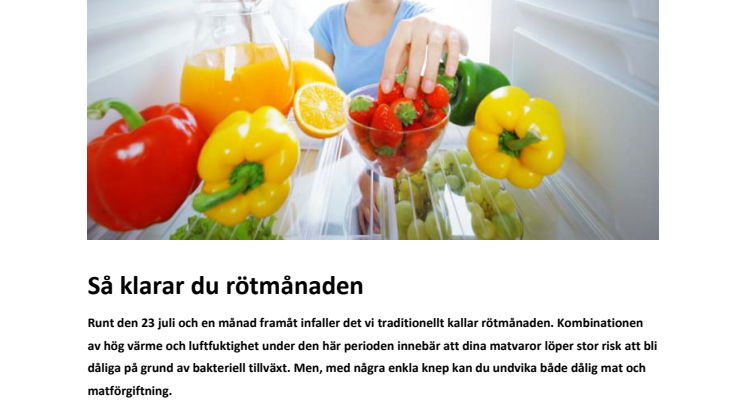 Så klarar du rötmånaden